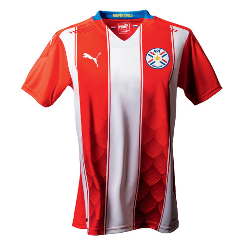 Paraguay home shirt players